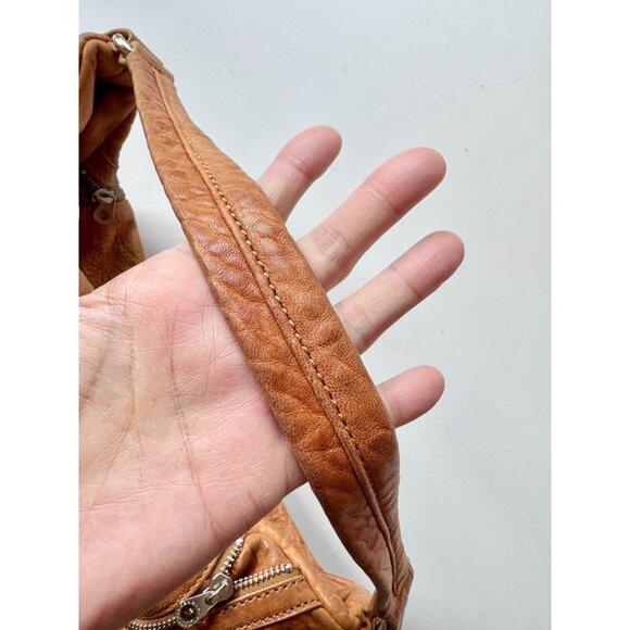 MARC BY MARC JACOBS Kelsey Tan Brown Pebbled Leather Top Handle Hobo Purse - Picture 11 of 16